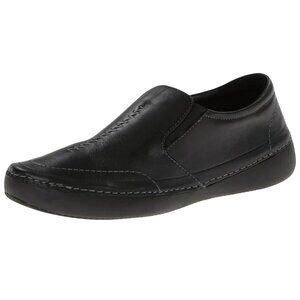 Vionic Addison Orthaheel Slip-On Leather Loafers Womens 7 Black
